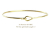 レデッサンドゥデュー 910 ゴールド フック バングル 1.5ミリ幅 18金,les desseins de DIEU Fine Gold Bangle K18