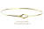 レデッサンドゥデュー 913 ファイン ゴールド フック バングル 1.2ミリ幅 18金,les desseins de DIEU Hook Bangle K18