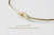 レデッサンドゥデュー 914  ゴールド 一粒ダイヤモンド フック バングル 18金,les desseins de DIEU Fine Gold Diamond Hook Bangle K18