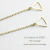 レデッサンドゥデュー 932 トライアングル スタッド アメリカン ピアス 18金,les desseins de DIEU Triangle Stud American EarringsK18