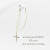 レデッサンドゥデュー 933 クロス スタッド アメリカン ピアス 18金,les desseins de DIEU Cross Stud American EarringsK18