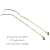 レデッサンドゥデュー 937 ゴールド ビッツ S スタッド アメリカン ピアス 18金,les desseins de DIEU Gold bits S EarringsK18