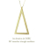 レデッサンドゥデュー 947 二等辺三角形 トライアングル ネックレス 18金,Isosceles Triangle Long Necklace 50cm K18