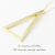レデッサンドゥデュー 947 二等辺三角形 トライアングル ネックレス 18金,Isosceles Triangle Long Necklace 50cm K18