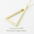 レデッサンドゥデュー 947 二等辺三角形 トライアングル ネックレス 18金,Isosceles Triangle Long Necklace 50cm K18