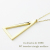 レデッサンドゥデュー 947 二等辺三角形 トライアングル ネックレス 18金,Isosceles Triangle Long Necklace 50cm K18