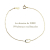 レデッサンドゥデュー 954 アブストラクト 華奢ブレスレット 抽象的 18金,les desseins de DIEU Abstract Bracelet K18