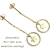 pinacoteca 387 Star Aura American Earrings ,スター オーラ ミル打ち 揺れる 華奢 ピアス,ピナコテーカ