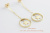 pinacoteca 387 Star Aura American Earrings ,スター オーラ ミル打ち 揺れる 華奢 ピアス,ピナコテーカ