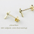 ピナコテーカ 420 ミルグレイン ミル打ち クロス スタッド ピアス 18金,pinacoteca Milgrain Cross Stud Earrings K18