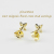 ピナコテーカ 465 ミル打ち フローラル クロス スタッド 華奢ピアス 18金,pinacoteca Milgrain Floral Cross Stud Earrings K18