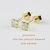 ピナコテーカ 546 プリンセスカット 一粒ダイヤ 風 華奢 ピアス K18,pinacoteca Faux Princess Diamond Stud Earrings 18金