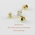 ピナコテーカ 546 プリンセスカット 一粒ダイヤ 風 華奢 ピアス K18,pinacoteca Faux Princess Diamond Stud Earrings 18金