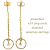 pinacoteca 619 タイニー サークル 一粒ダイヤ アメリカン 華奢ピアス K18,ピナコテーカ Tiny Circle Diamond American Earrings 18金