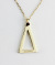 ピナコテーカ 714 シャイン 二等辺三角形 トライアングル 華奢ネックレス 18金,pinacoteca Shine Isosceles Triangle Necklace K18