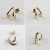 ピナコテーカ 760 タイニー ダブル フープ スタッド ピアス 片耳 18金,pinacoteca Tiny Double Hoop Stud Earrings K18