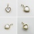 ピナコテーカ 763 マザーオブパール 白蝶貝 ハート チャーム 18金,pinacoteca Mother of Pearl Heart Charm K18