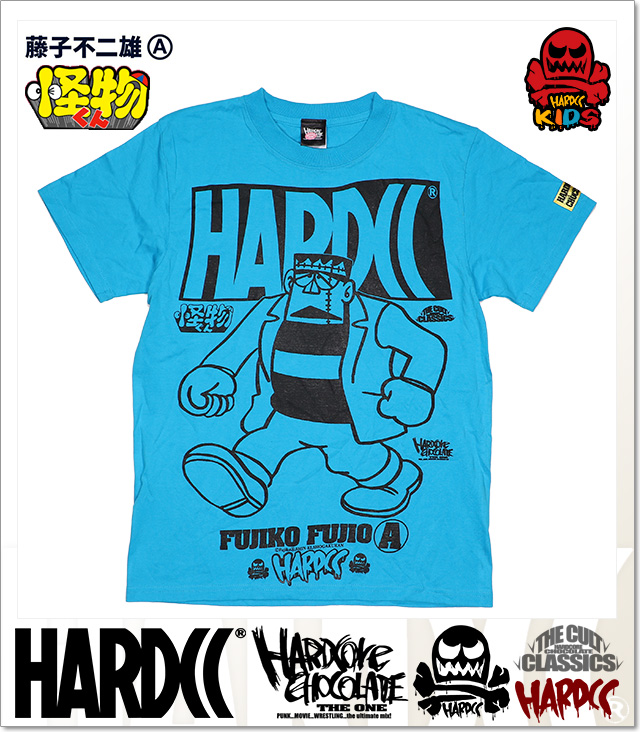 ハードコアチョコレート Hardcore Chocolate Kids フランケン フンガーターコイズブルー Ss Tee T 1016 Bl キッズ 子供用 Tシャツ 半袖 カットソー アニメ 漫画 マンガ 藤子不二雄a 怪物くん 国内正規品 Level6