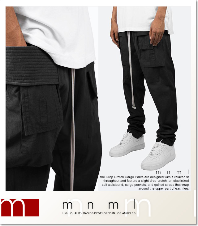 見事な mnml ミニマル Mサイズ PANTS CARGO CROTCH DROP - ワークパンツ/カーゴパンツ