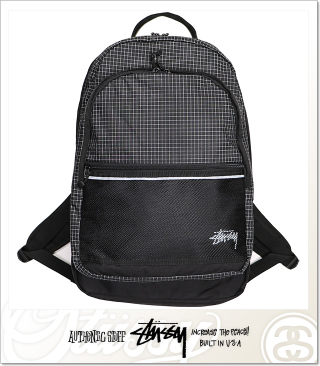 ステューシー) STUSSY RIPSTOP NYLON BACKPACK (BAG)(133020:BK  