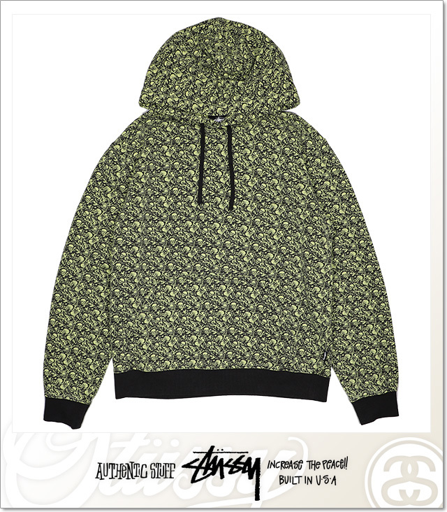ステューシー) STUSSY VINTAGE BONES HOODIE (HOODED)(118330-LI 