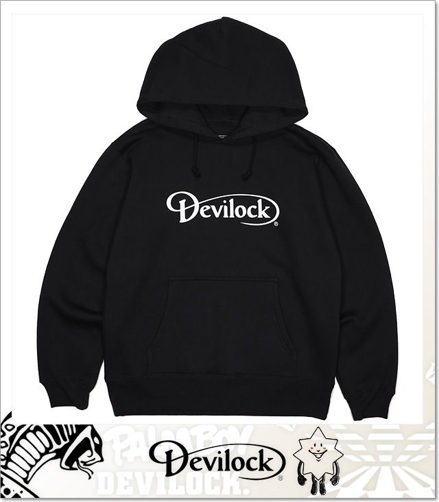 デビロック) DEVILOCK DAIMLER LOGO HOODIE (HOODED)(DVLCKSS-14F-BK 
