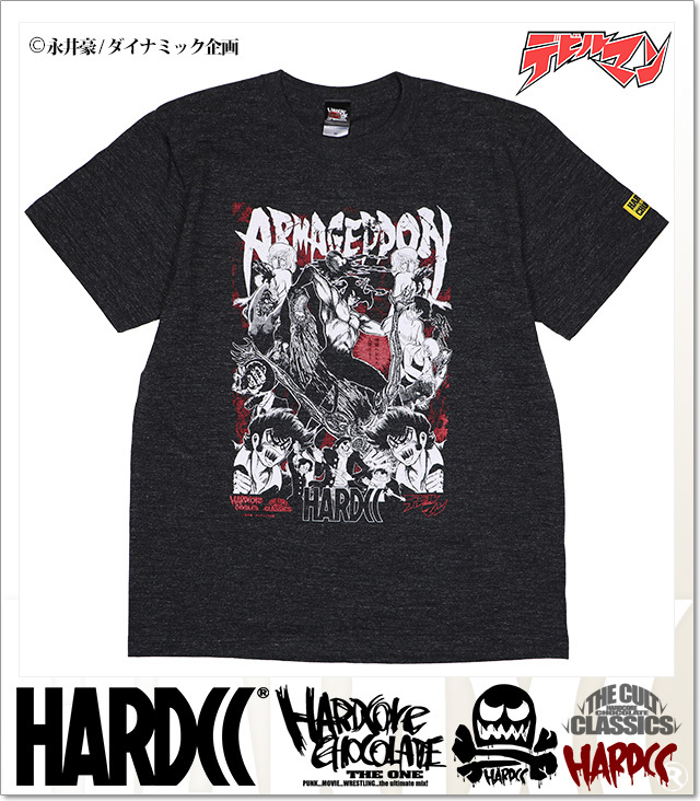 90s 90年代 永井豪 デビルマン Tシャツ usa製 anime 一点物 激レア 80 [ハードコアチョコレート] デビルマン MIKI -2024復刻版- (ブラック)(SS:TEE)(T-1366R-BK) Tシャツ