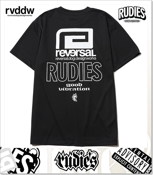 ルーディーズ) RUDIE'S x rvddw 2025 DRY TEE (SS:TEE)(86597-BK