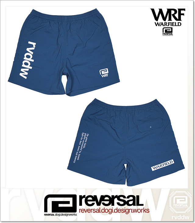 リバーサル) reversal WARFIELD NYLON SHORTS BLUE (SS:PANTS