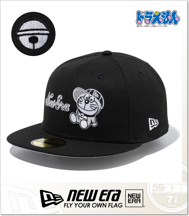 ニューエラ) NEWERA 59FIFTY ドラえもん New Era キャップ ブラック