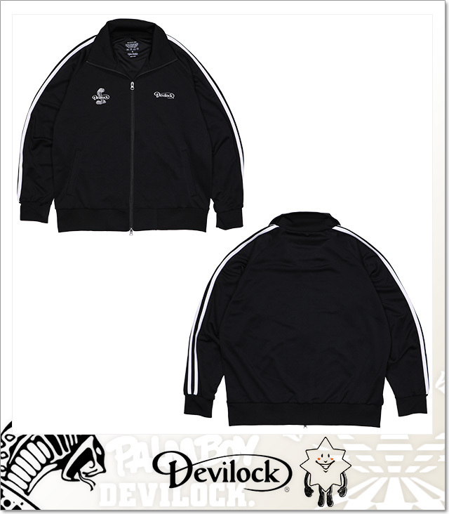 デビロック) DEVILOCK TRACK JACKET (JACKET)(DVLCKAW-002-BK