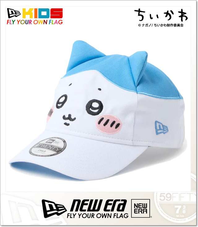 ニューエラ) NEWERA キッズ CHILD 9TWENTY ちいかわ ハチワレ ホワイト