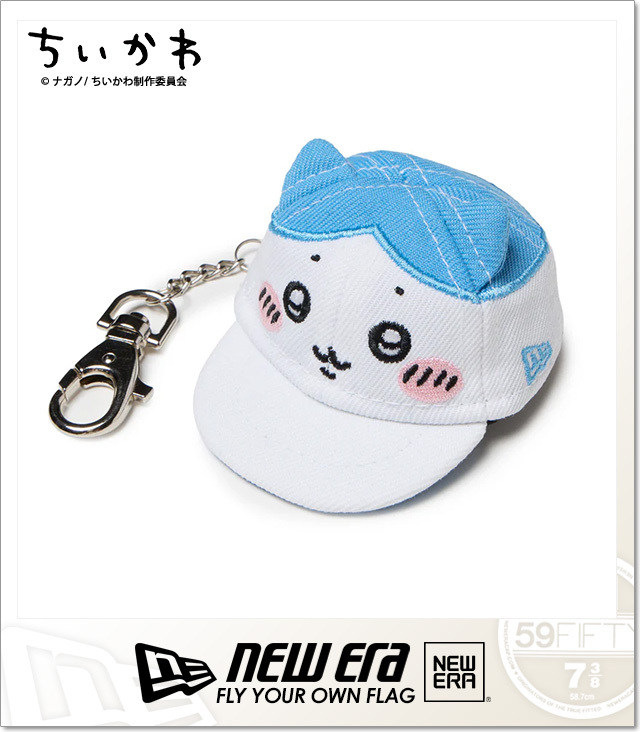 ニューエラ) NEWERA キャップキーホルダー ちいかわ ハチワレ ホワイト
