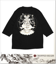 龍が如く×クロップドヘッズロンＴ w^)b クロップドヘッズ × 龍が如く ロングスリーブ 長袖 Tシャツ ロンT