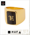ハフ) HUF BLACKLETTER GOLD RING (RING)(AC80122-GO) リング 指輪