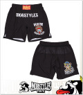 モブスタイルス) MOBSTYLES RUNNING MOSH PANTS BLACK ZIP