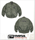 リバーサル) reversal rvddw NYLON MA-1 (JACKET)(rvbs071-OL