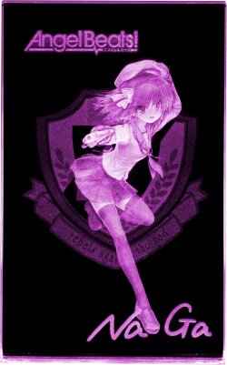 Angel Beats!　ゆり　プレミアムクリスタル（Na-Ga氏複製サイン入り）
