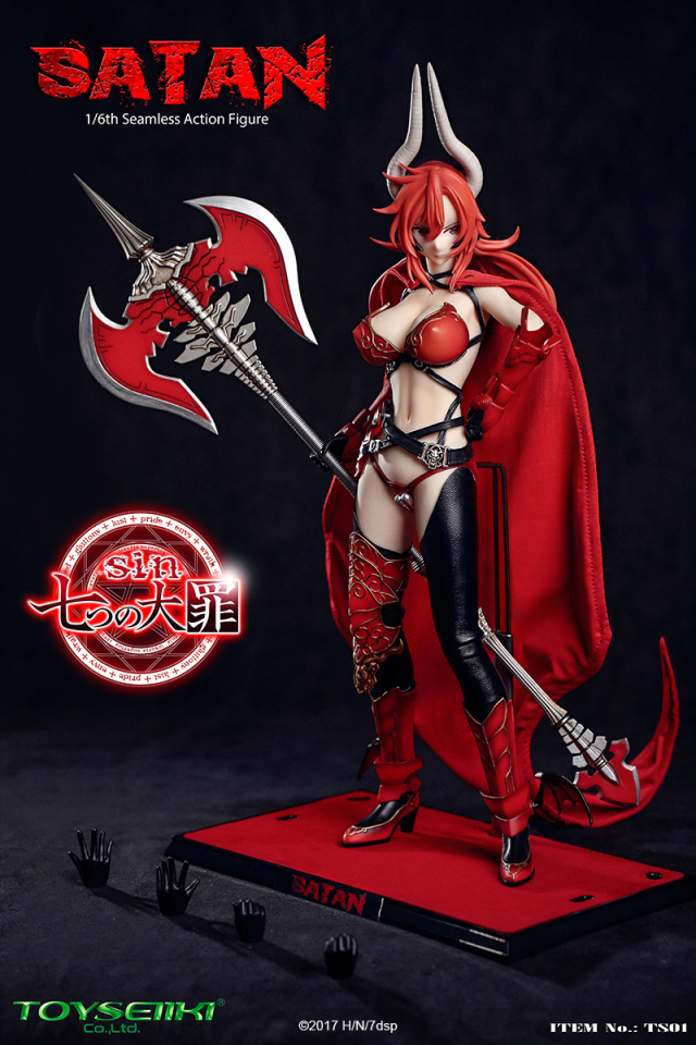 TOYSEIKI sin七つの大罪 サタン 1/6 フィギュア sin七つの大罪 サタン 1/6スケール シームレスアクションフィギュア
