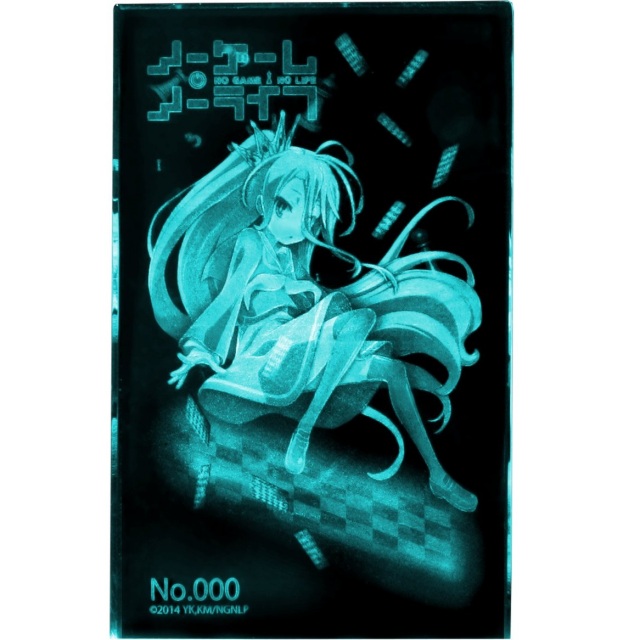 ノーゲーム・ノーライフ 白 プレミアムクリスタル（シリアルナンバー入り） 