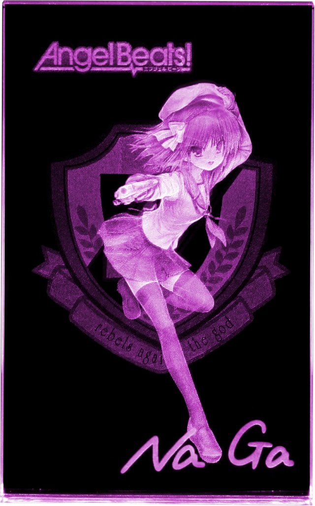 ひ*り様 Angel Beats! Na-Ga サイン入りポスター 複製原画 Na-Ga 直筆サイン入りカラー複製イラスト「Angel Beats!」「リトル