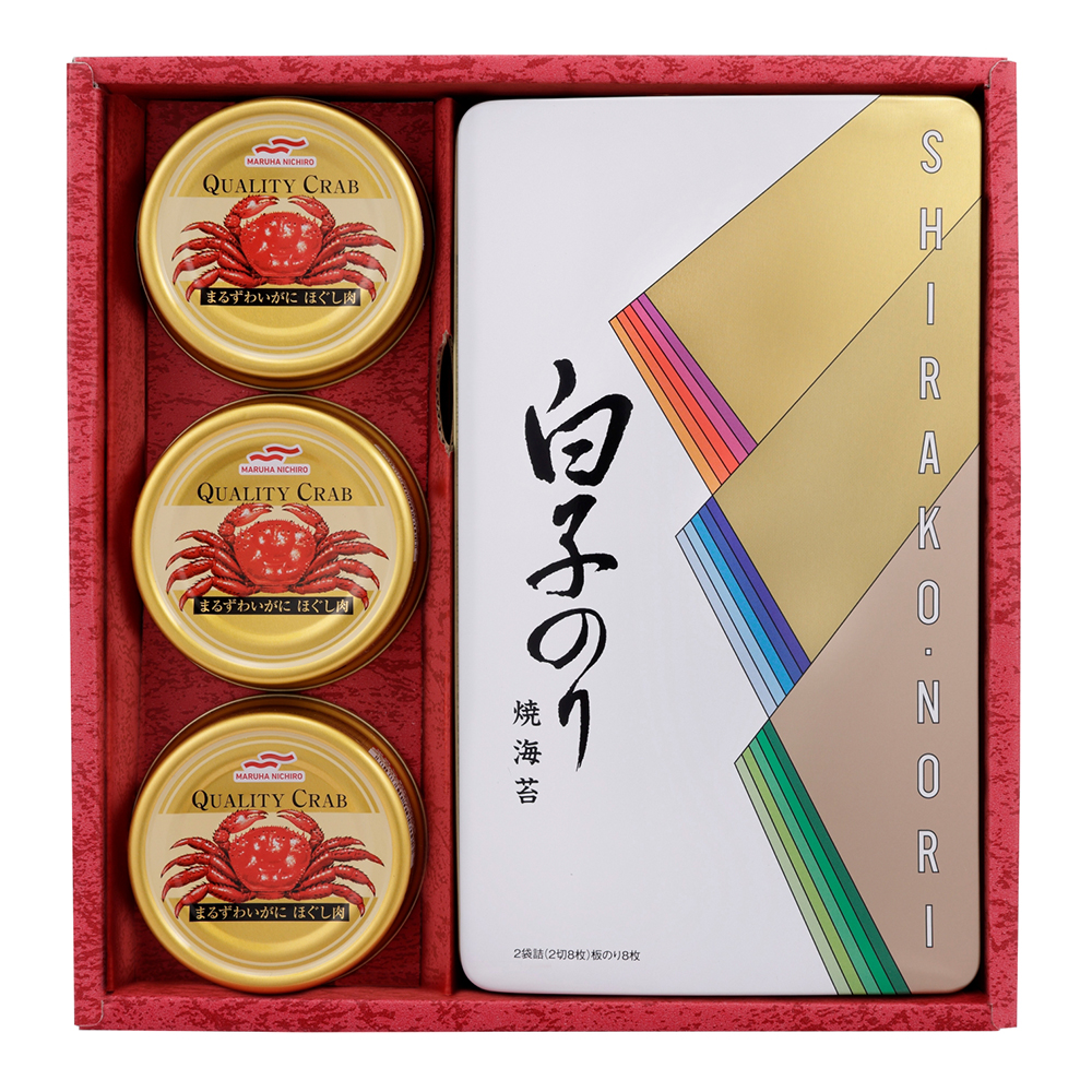 【白子】のり・カニ缶詰合せ（C12-130）