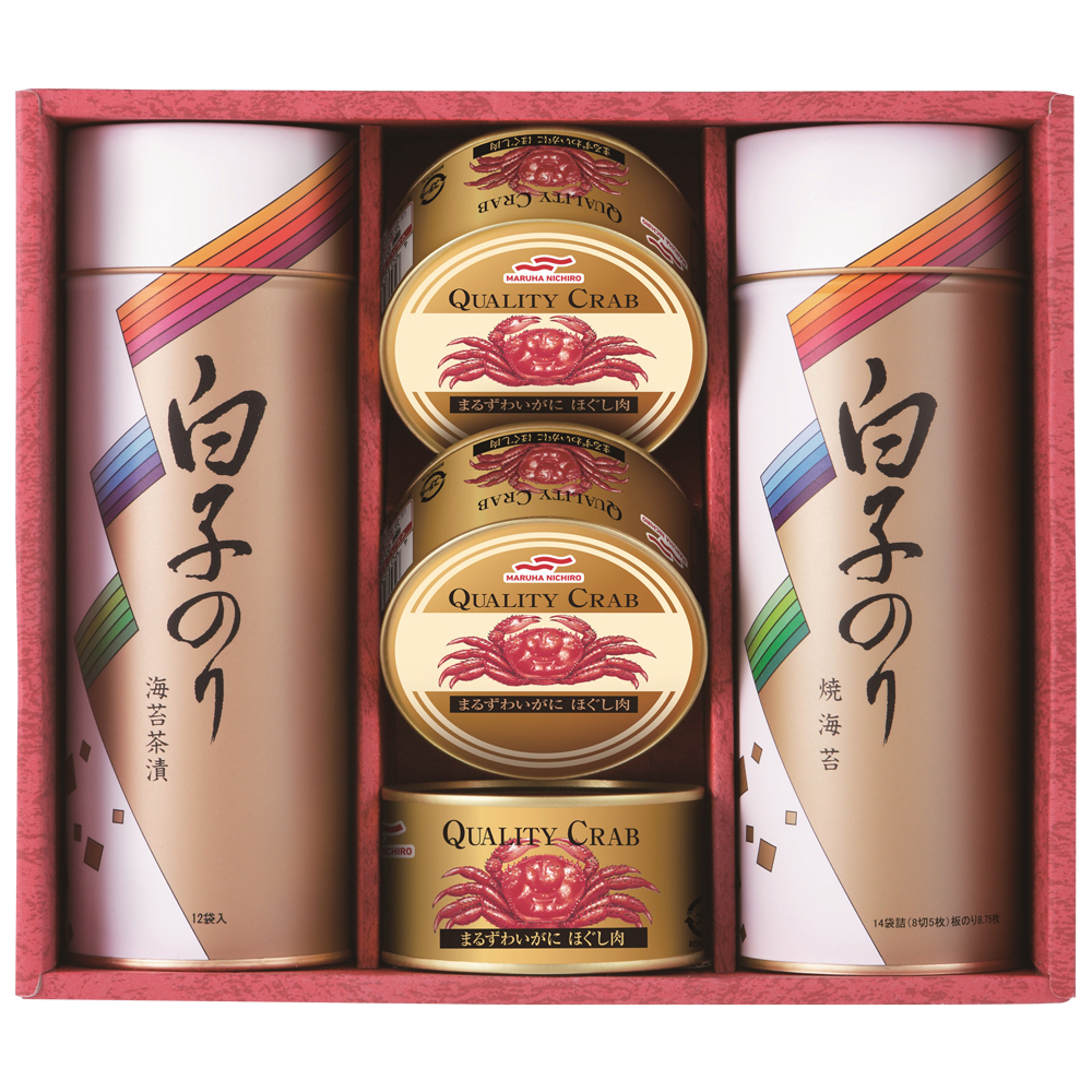 【白子】のり・カニ缶詰合せ（C12-330）