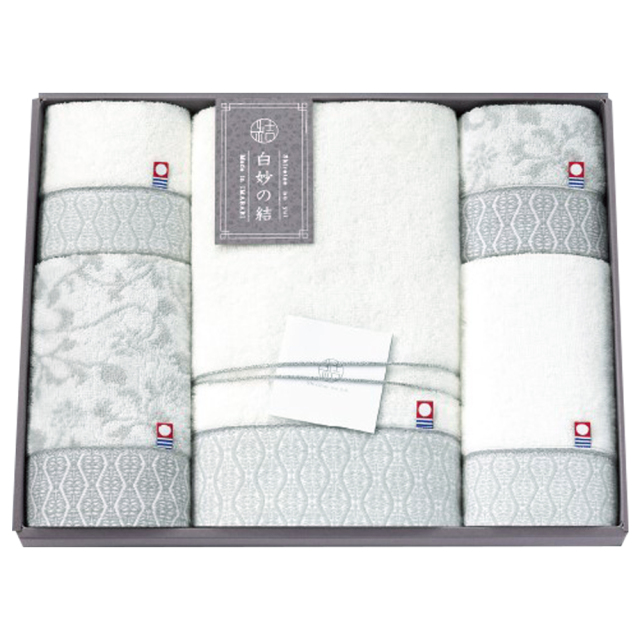 今治タオル【白妙の結】タオルセット（C19-640）