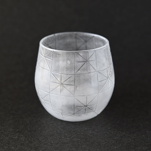 未使用　金津沙矢香さん　冷茶 グラス　ガラス ガラス作家 金津沙矢 百花景 冷茶グラス ミモザ｜和食器通販