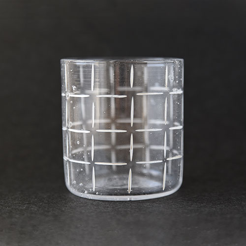 Nostalgia 泡入りストレートグラス・格子／金津 沙矢香