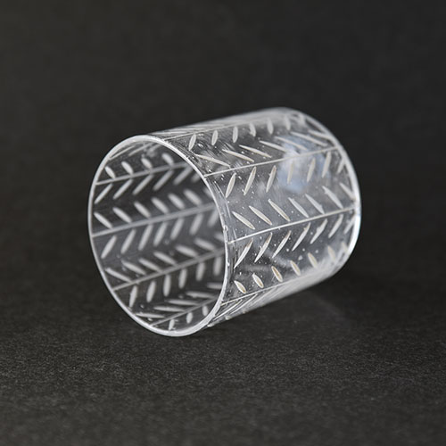 Nostalgia 泡入りストレートグラス・葉もよう／金津 沙矢香