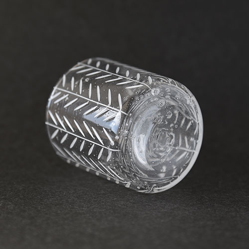 Nostalgia 泡入りストレートグラス・葉もよう／金津 沙矢香