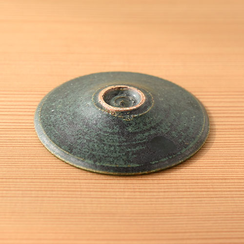 緑紅 デミタスカップ&ソーサー／亀井 紀子(陶工房 もちの木)