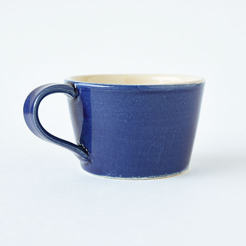 デミカップ&ソーサー【陶器・インディゴブルー】／森永 淳俊